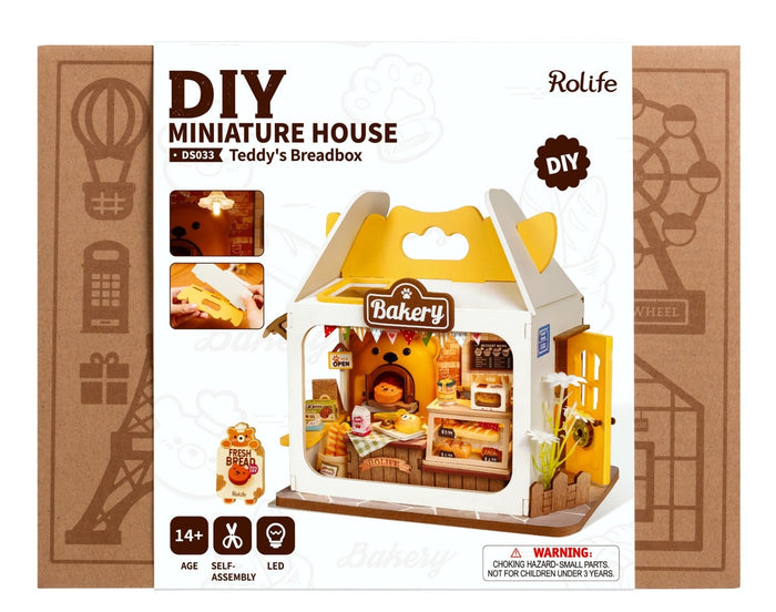 Robotime - DIY Miniature House - Teddy's Breadbox