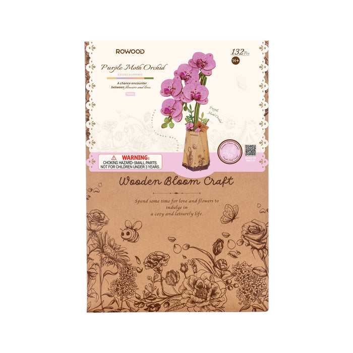 Robotime - Purple Moth Orchid