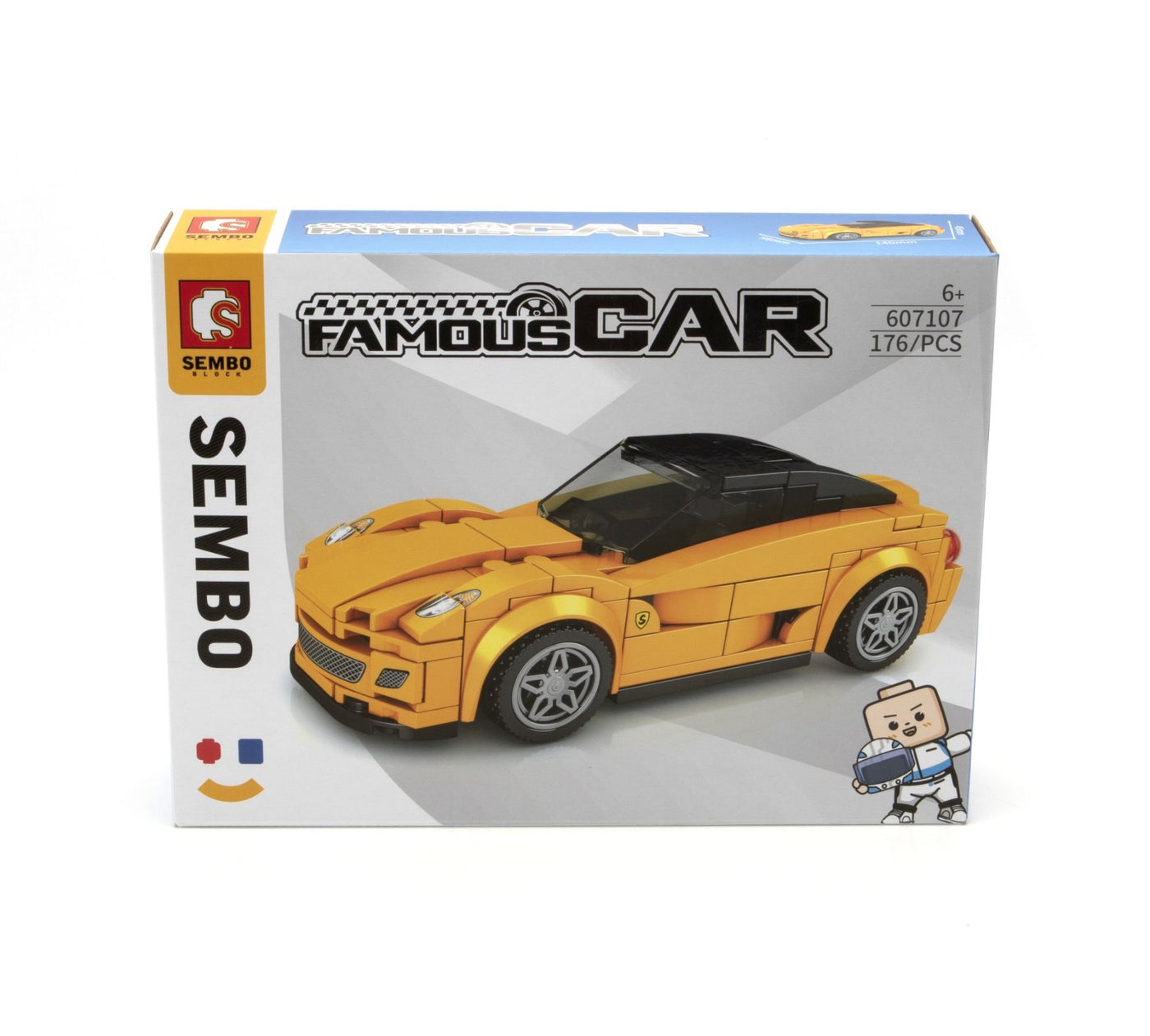 SEMBO Famous Cars Ferrari 599 GTO (14cm) 176pcs (SE607107) – Jix