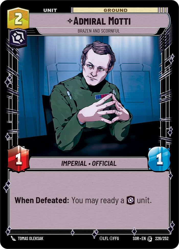 SWU - Admiral Motti - Brazen and Scornful (226/252)