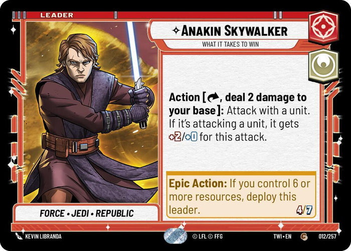 SWU - Anakin Skywalker - What It Takes To Win (012/257)