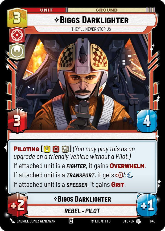 SWU - Biggs Darklighter - They'll Never Stop Us (648) (Foil)