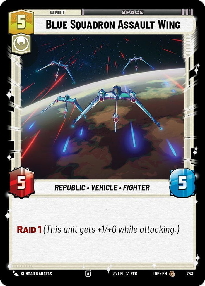 SWU - Blue Squadron Assault Wing  (753) (Foil)