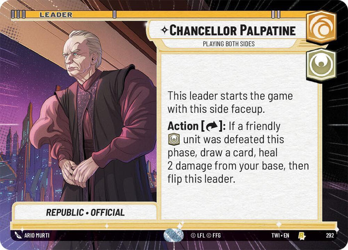 SWU - Chancellor Palpatine - Playing Both Sides (292)