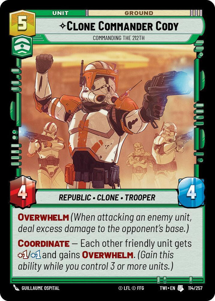 SWU - Clone Commander Cody - Commanding the 212th (114/257) (Foil)