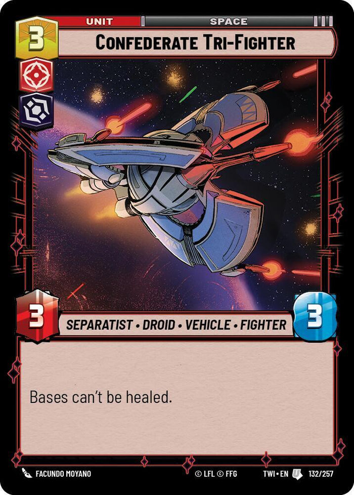 SWU - Confederate Tri-Fighter (132/257) (Foil)