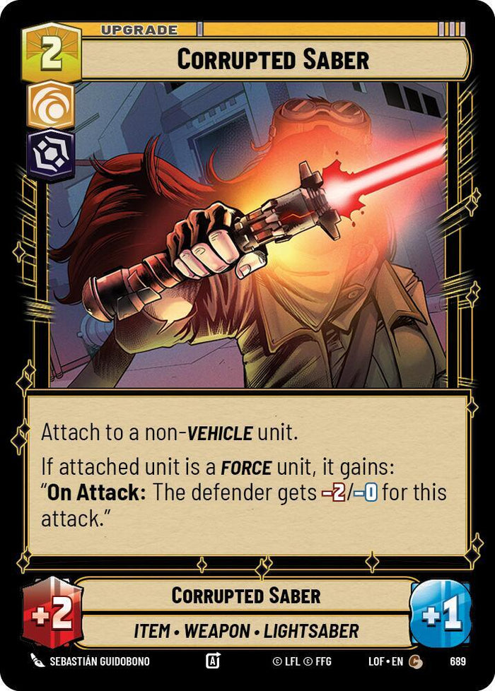 SWU - Corrupted Saber  (689) (Foil)