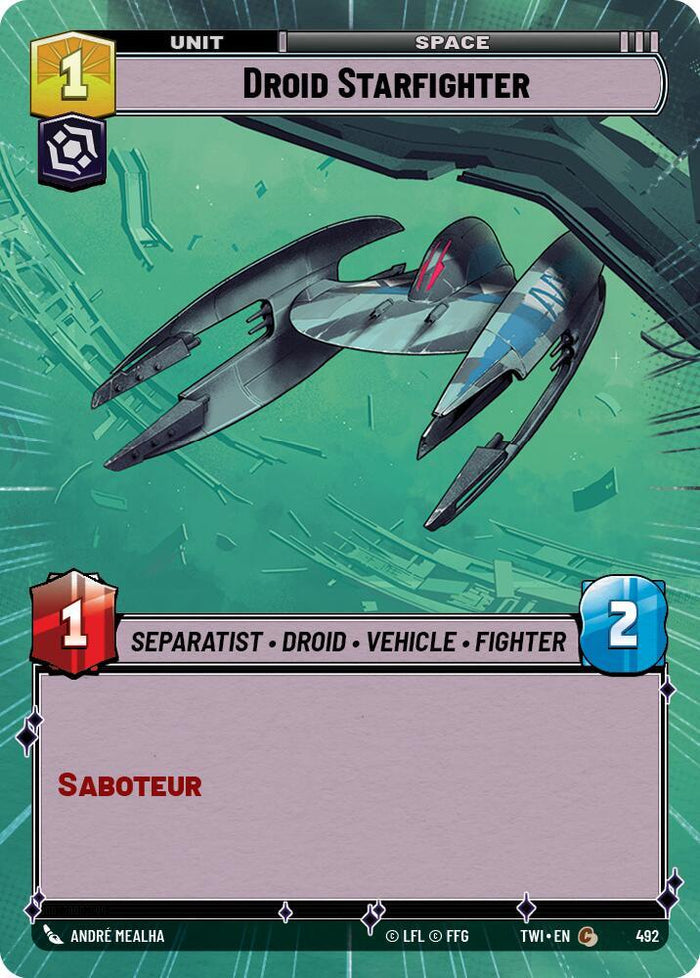 SWU - Droid Starfighter (492) (Hyperspace Foil)