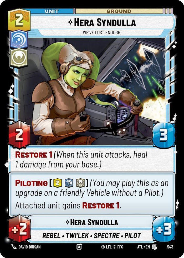 SWU - Hera Syndulla - We've Lost Enough  (543) (Foil)