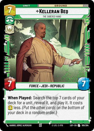 SWU - Kelleran Beq - The Sabered Hand  (100/264)
