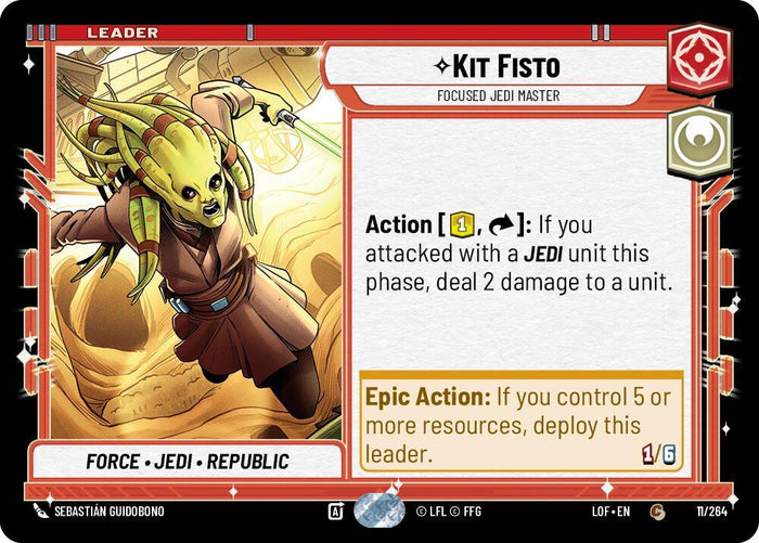 SWU - Kit Fisto - Focused Jedi Master  (011/264)