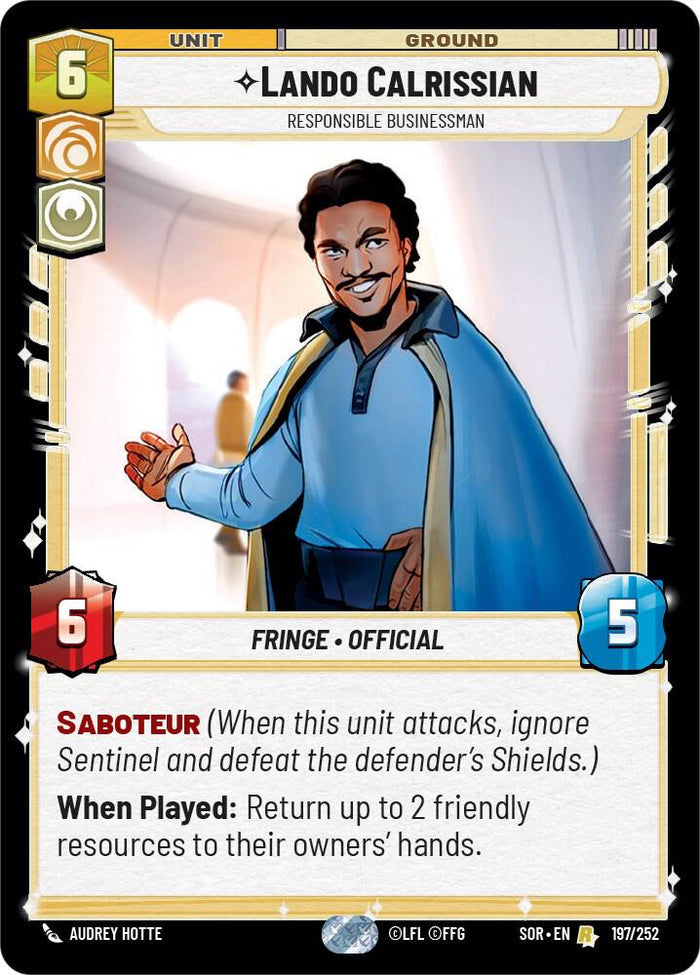 SWU - Lando Calrissian - Responsible Businessman (197/252)