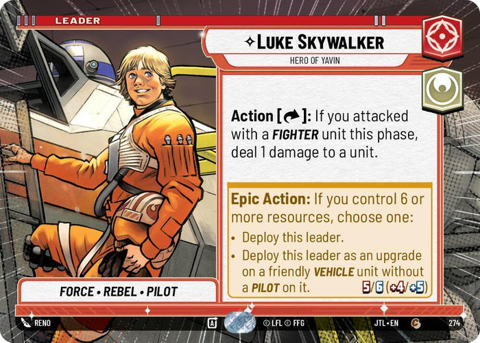 SWU - Luke Skywalker - Hero of Yavin  (274)
