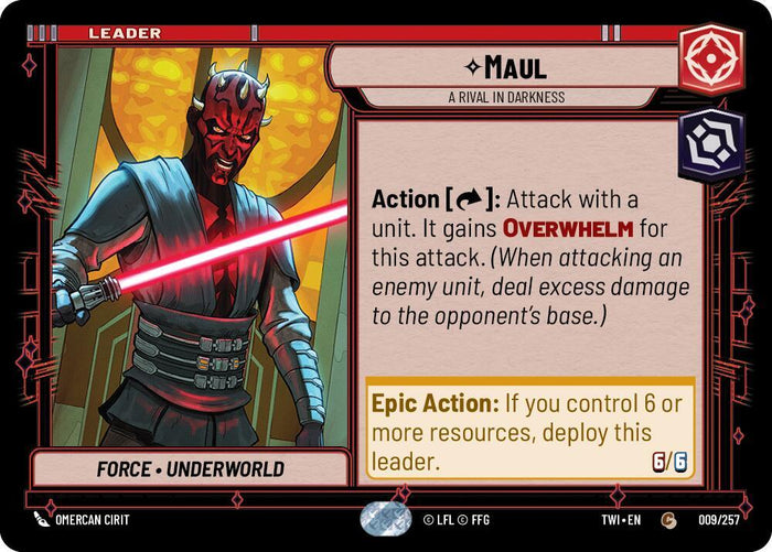 SWU - Maul - A Rival in Darkness (009/257)