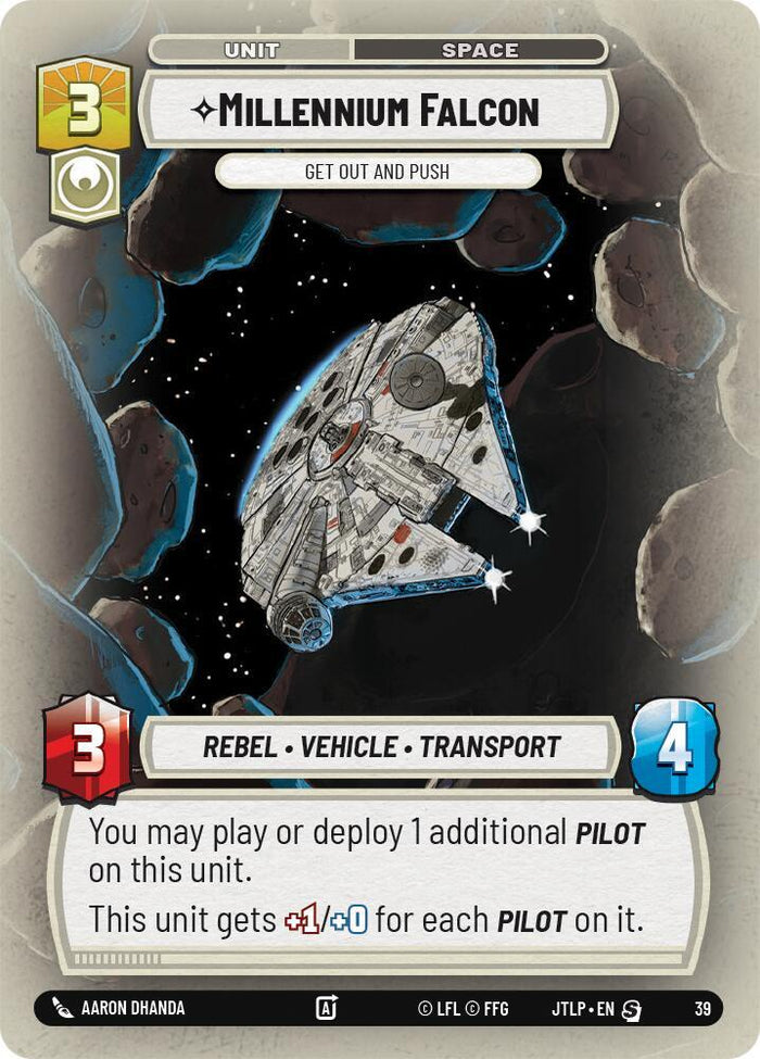 SWU - Millennium Falcon - Get Out And Push  (39) (WP) (Hyperspace Foil)