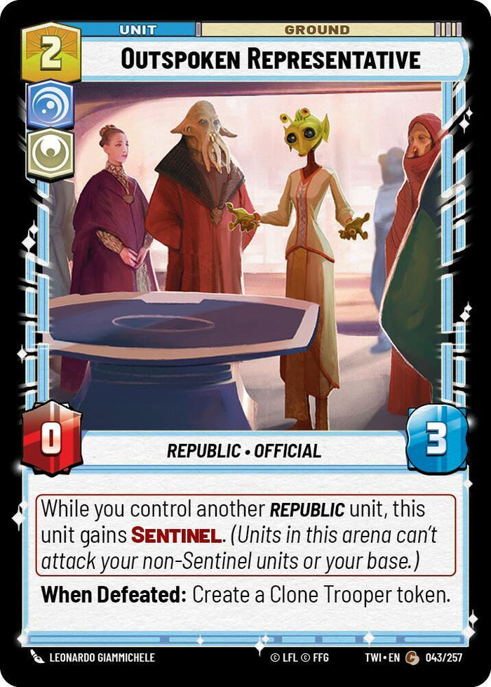 SWU - Outspoken Representative (043/257) (Foil)