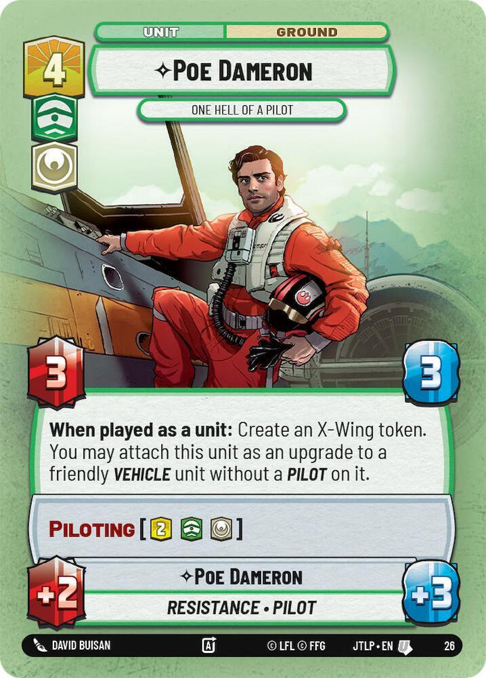 SWU - Poe Dameron - One Hell of a Pilot  (26) (WP) (Hyperspace Foil)