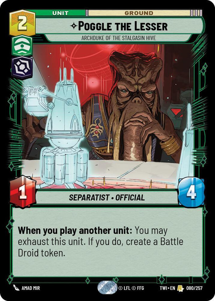 SWU - Poggle the Lesser - Archduke of the Stalgasin Hive (080/257) (Foil)