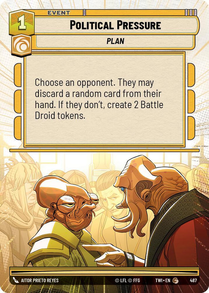 SWU - Political Pressure (487) (Hyperspace Foil)