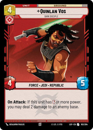 SWU - Quinlan Vos - Dark Disciple  (163/264)