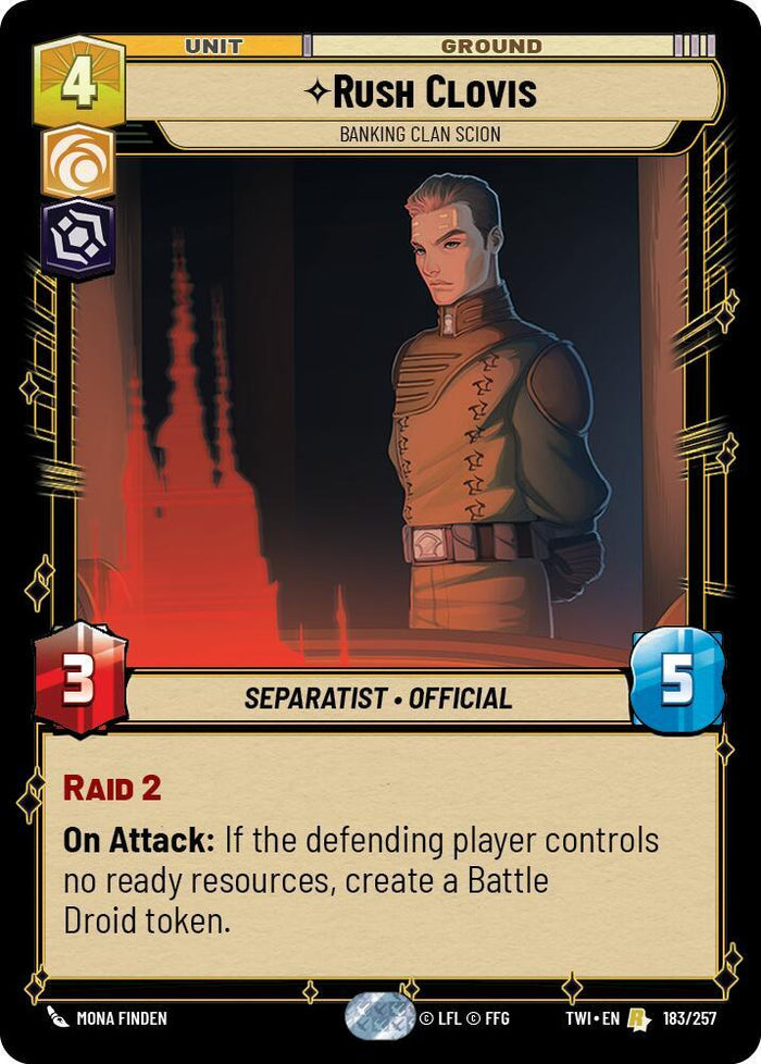 SWU - Rush Clovis - Banking Clan Scion (183/257)