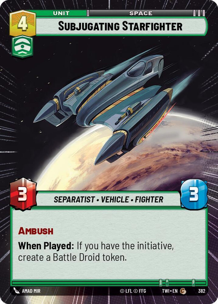 SWU - Subjugating Starfighter (382)