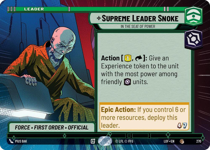 SWU - Supreme Leader Snoke - In the Seat of Power  (270)