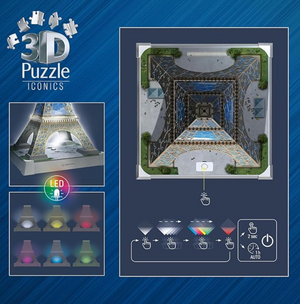 Ravensburger - Iconics Eiffel Tower (243pc) (3D)