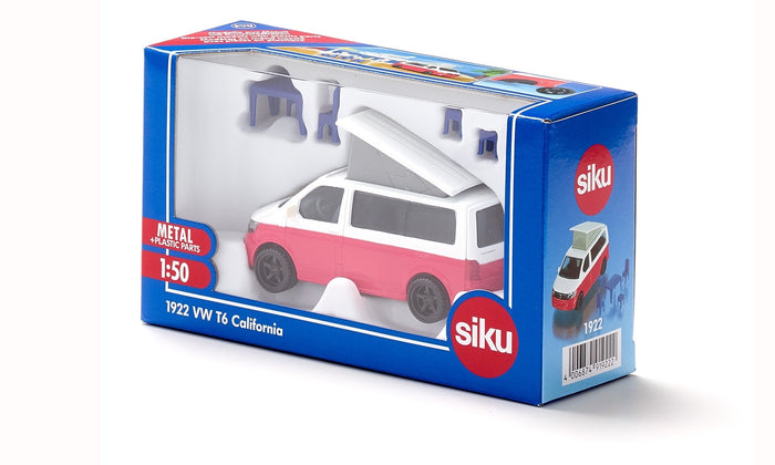 Siku - 1/50 VW T6 California w/ Movable Roof & Accessories (10cm Long)