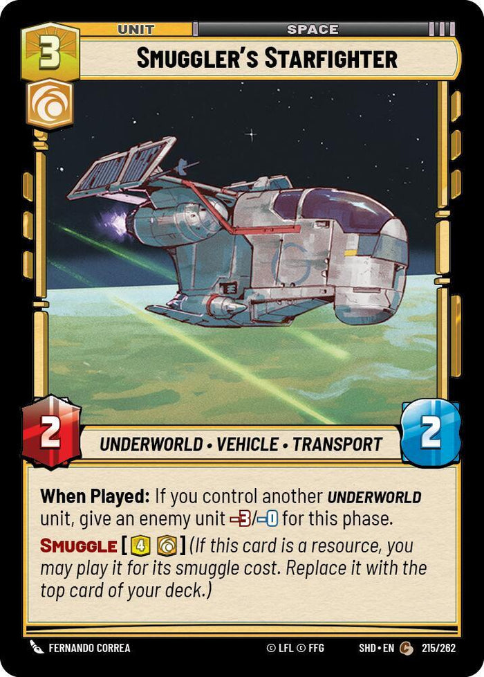 SWU - Smuggler's Starfighter (215/262) (Foil)