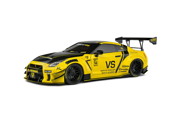 Solido - 1/18 Nissan Gtr R35 w/ Liberty Walk Kit Type 2 Yellow 2020