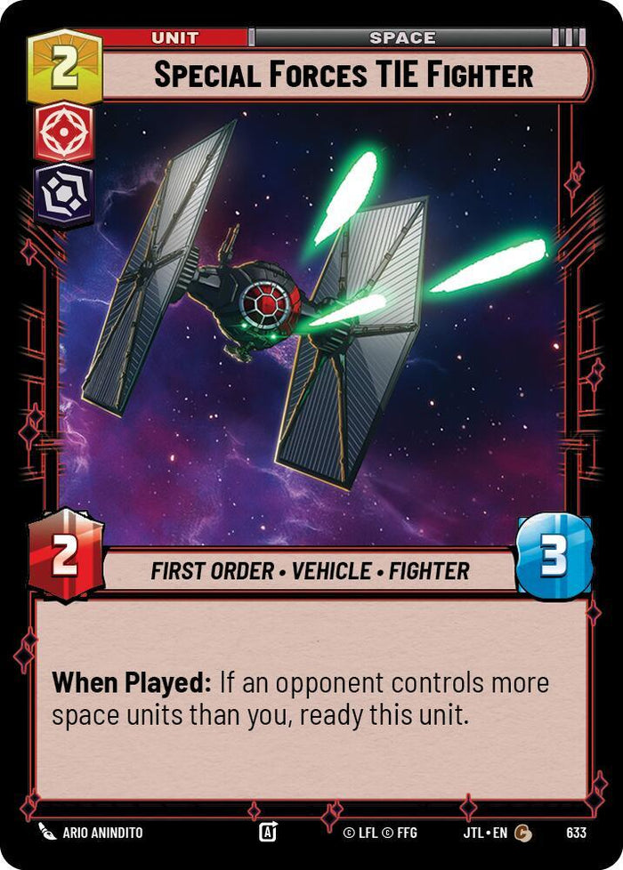 SWU - Special Forces TIE Fighter  (633) (Foil)