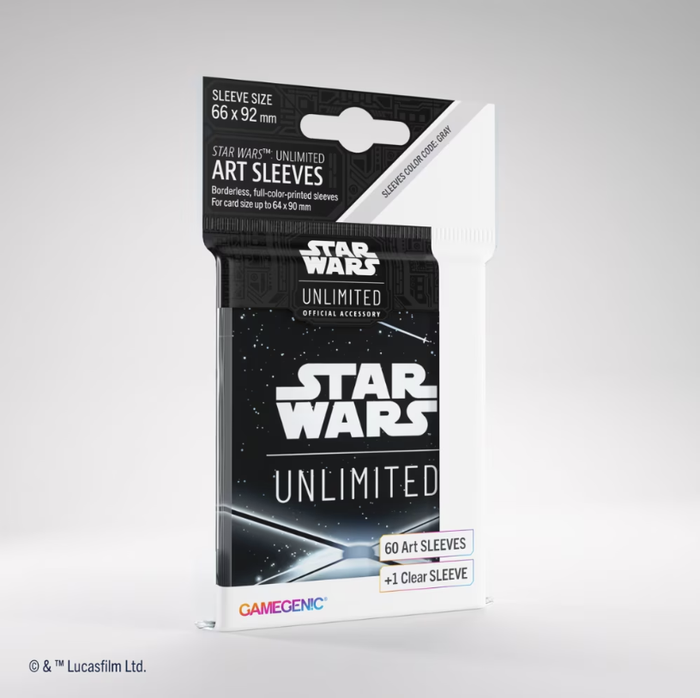 Star Wars Unlimited - Art Sleeves (Card Back - Black)