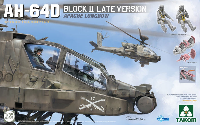 Takom - 1 35 Ah-64d Attack Helicopter Apache Longbow Block Ii Late Ver 