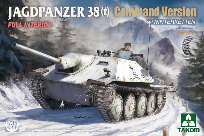 Takom - 1/35 JAGDPANER 38(t) Command Version w/ Winterketten