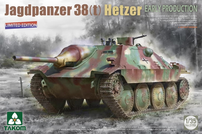 Takom - 1/35 Jagdpanzer 38(t) Hetzer Early Production (Limited Edition)