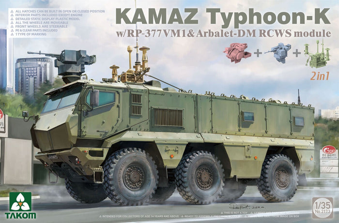 Takom - 1/35 KAMAZ Typhoon-K with RP-377VM1 & Arbalet-DM RCWS module  (2in1)