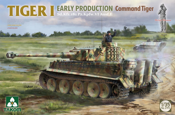 Takom - 1/35 Sd.Kfz.181 Pz.Kpfw.VI Ausf.E Tiger I Command Tiger Michael Wittmann Early Production