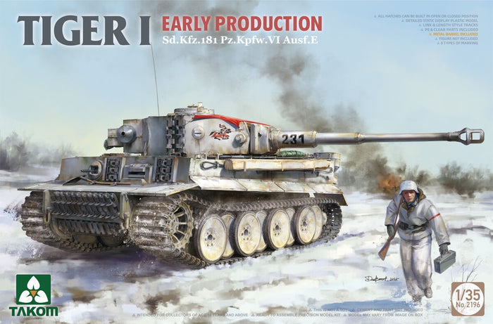 Takom - 1/35 Sd.Kfz.181 Pz.Kpfw.VI Ausf.E Tiger I Early Production