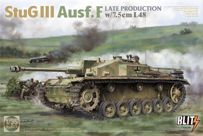 Takom - 1/35 StuG III Ausf.F Late Production with 7.5cm L48