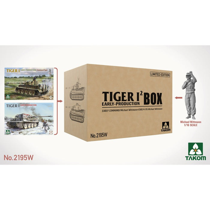 Takom - 1/35 TIGER I  Early Production Box (TAKO2195 + TAKO2196 + TAKO1024)