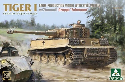 Takom - 1/35 Tiger I  Sd.Kfz.181 Pz.Kpfw.VI Ausf.E Early Production w/ Steel Wheels & Zimmerit