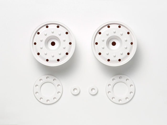 Tamiya - Semi Wide Wheels (30mm Width/Hex Hub) White (2 pcs)