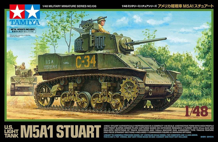 Tamiya - 1/48 M5A1 Stuart