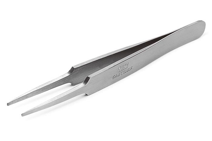 Tamiya - HG Straight Tweezers Round Tip