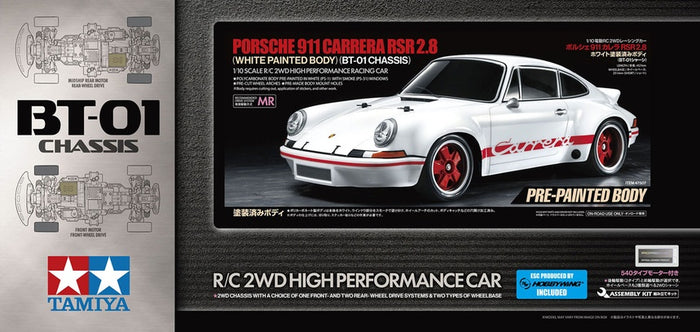 Tamiya - R/C Porsche 911 Carrera RSR PB (BT01) (w/ ESC Incl.)