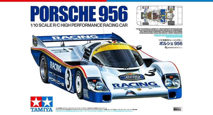 Tamiya - R/C Porsche 956 Le Mans Gr. C High Performance (No ESC. Incl)