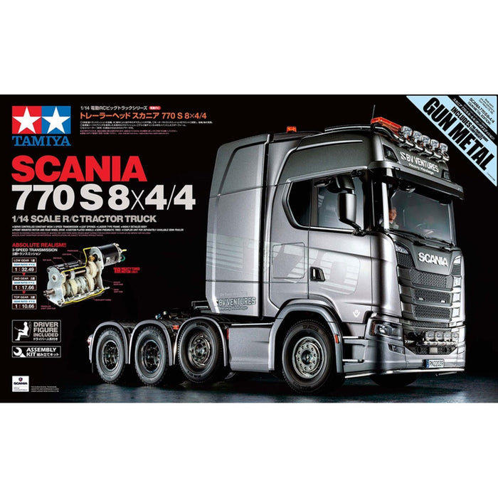 Tamiya - R/C Scania 770S 8x4/4 (Gun Metal Edition)