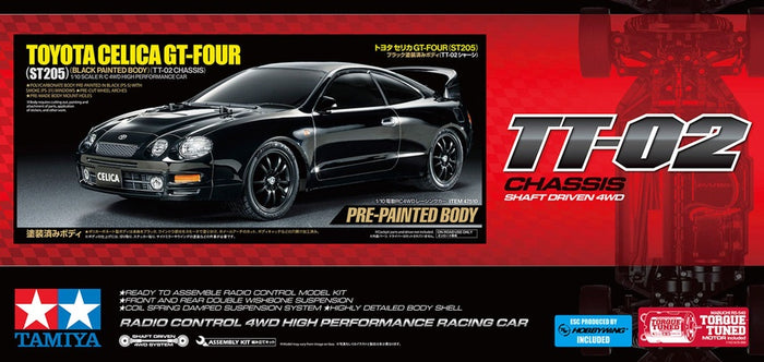Tamiya - R/C Toyota Celica GT-Four (ST205) PB (TT02) w/ ESC