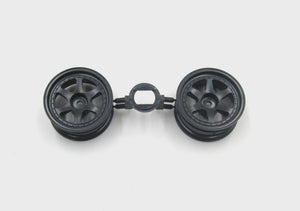 Tamiya - Rear Wheel (Dark Gunmetal) (2pcs) for 58207